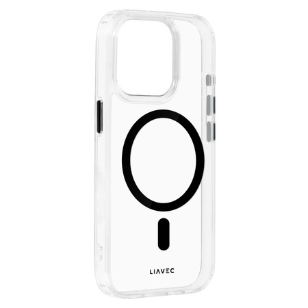 Liavec Glossy Magsafe Clear Case do Iphone 15 Pro czarny