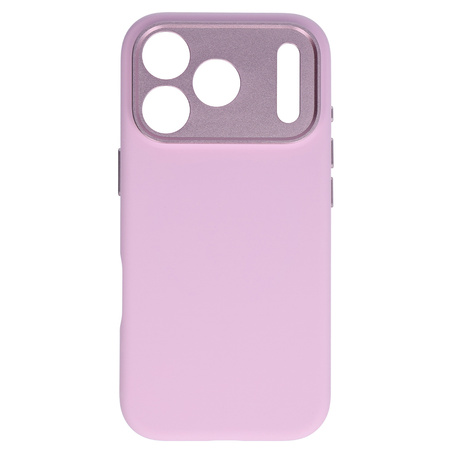 Liavec Silk Shield Case with Metal Camera Frame do Iphone 18 Pro/17 Pro różowy