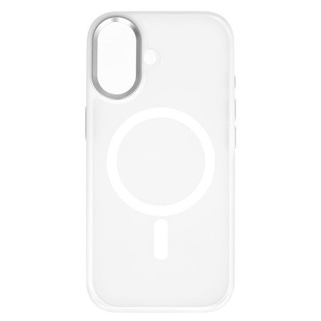 Liavec Cloudy Case with Metal Camera Frame do Iphone 17 biały (Camera Control Button)