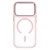 Liavec Cloudy Case with Metal Camera Frame do Iphone 18 Pro/17 Pro różowy (Camera Control Button)