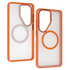 Liavec Soft Case Metal Frame do Samsung Galaxy S26 Ultra pomarańczowy