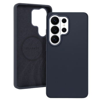 Liavec Silky Case with Metal Camera Frame für Samsung Galaxy S26 Ultra Blau