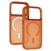Liavec Cloudy Case with Metal Camera Frame do Iphone 17 Pro pomarańczowy (Camera Control Button)