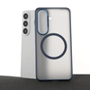 Liavec Soft Case Metal Frame für Samsung Galaxy S26 Blau