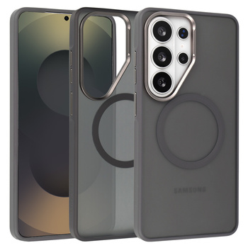 Liavec Soft Case Metal Frame für Samsung Galaxy S26 Ultra Grau