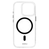 Liavec Glossy Magsafe Clear Case für iPhone 15 Pro Schwarz
