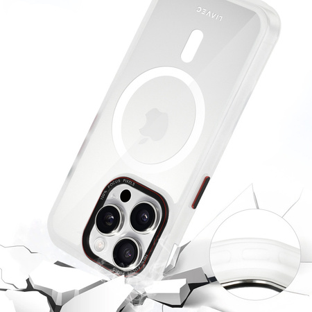 Liavec Hybrid Magsafe Clear Case do Iphone 15 Pro Max
