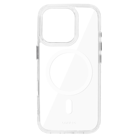 Liavec Glossy Magsafe Clear Case do Iphone 16 Pro Max biały