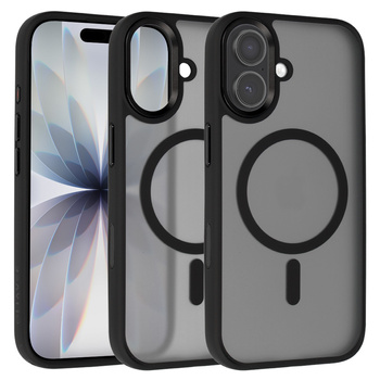 Liavec Cloudy Case with Metal Camera Frame do Iphone 17 czarny (Camera Control Button)