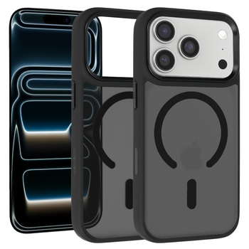Liavec Cloudy Case with Metal Camera Frame für iPhone 17 Pro Max Schwarz (Camera Control Button)