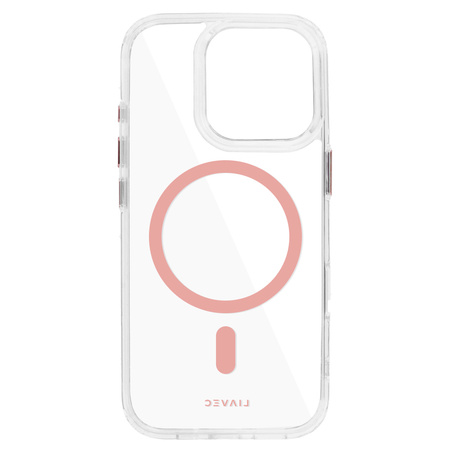 Liavec Glossy Magsafe Clear Case do Iphone 16 Pro różowy