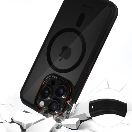 Liavec Hybrid Smoke Magsafe Case für iPhone 15 Pro Max