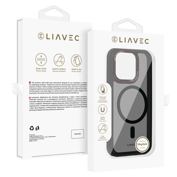Liavec Hybrid Smoke Magsafe Case für iPhone 15 Pro Max
